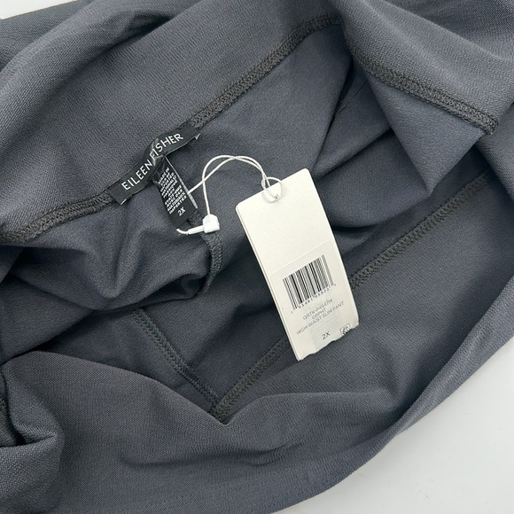 Eileen Fisher Washable Stretch Crepe High-Waisted Pant Slim Fit Ankle Length 2X - Picture 5 of 6